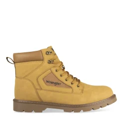Bottines MARRON Homme Motif Uni Lacets