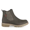 Bottines MARRON Homme Motif Uni Elastique + Fermeture éclair