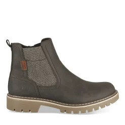 Bottines MARRON Homme Motif Uni Elastique + Fermeture éclair