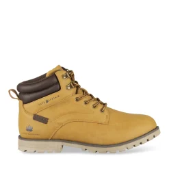 Bottines MARRON Homme Motif Uni Lacets