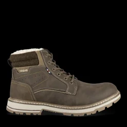Bottines MARRON Homme Motif Uni Lacets