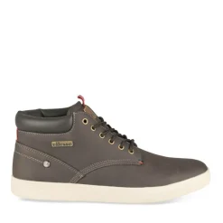 Bottines MARRON Homme Motif Uni Lacets