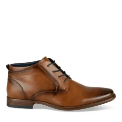 Bottines MARRON Homme Motif Uni Lacets