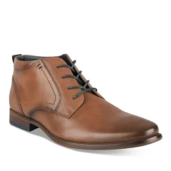 Bottines MARRON Homme Motif Uni Lacets