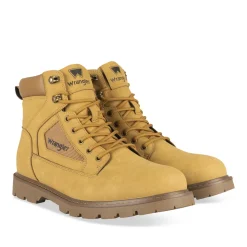 Bottines MARRON Homme Motif Uni Lacets