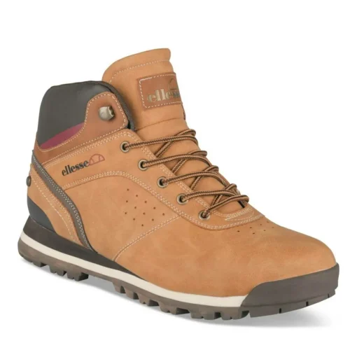 Bottines MARRON Homme Motif Uni Lacets
