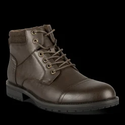 Bottines MARRON Homme Motif Uni Lacets