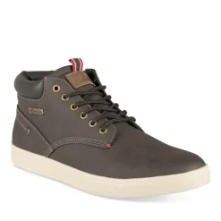 Bottines MARRON Homme Motif Uni Lacets