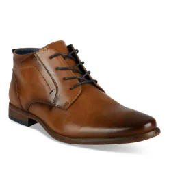 Bottines MARRON Homme Motif Uni Lacets