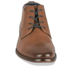 Bottines MARRON Homme Motif Uni Lacets