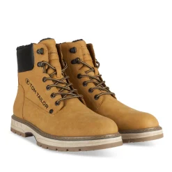 Bottines MARRON Homme Motif Uni Lacets