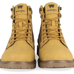 Bottines MARRON Homme Motif Uni Lacets
