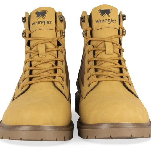 Bottines MARRON Homme Motif Uni Lacets