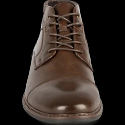 Bottines MARRON Homme Motif Uni Lacets