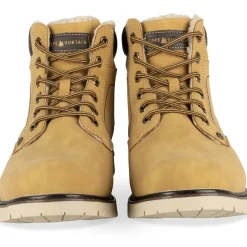 Bottines MARRON Homme Motif Uni Lacets