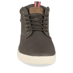 Bottines MARRON Homme Motif Uni Lacets