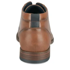Bottines MARRON Homme Motif Uni Lacets