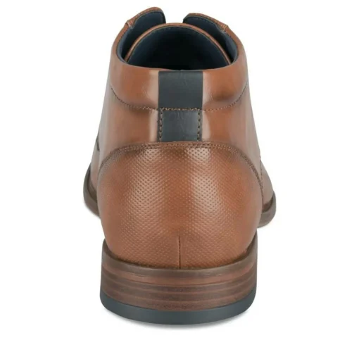 Bottines MARRON Homme Motif Uni Lacets