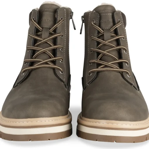 Bottines MARRON Homme Motif Uni Lacets