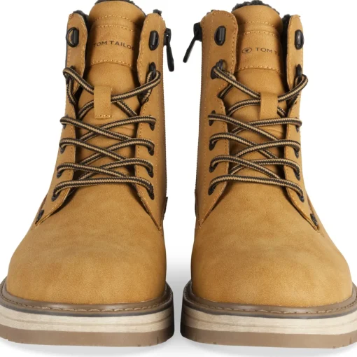 Bottines MARRON Homme Motif Uni Lacets