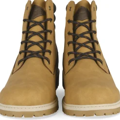 Bottines MARRON Homme Motif Uni Lacets