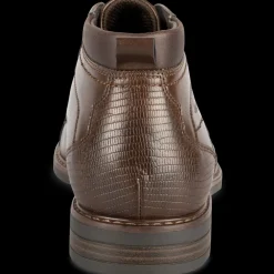 Bottines MARRON Homme Motif Uni Lacets