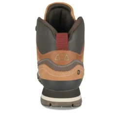 Bottines MARRON Homme Motif Uni Lacets