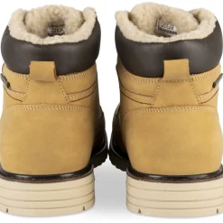 Bottines MARRON Homme Motif Uni Lacets