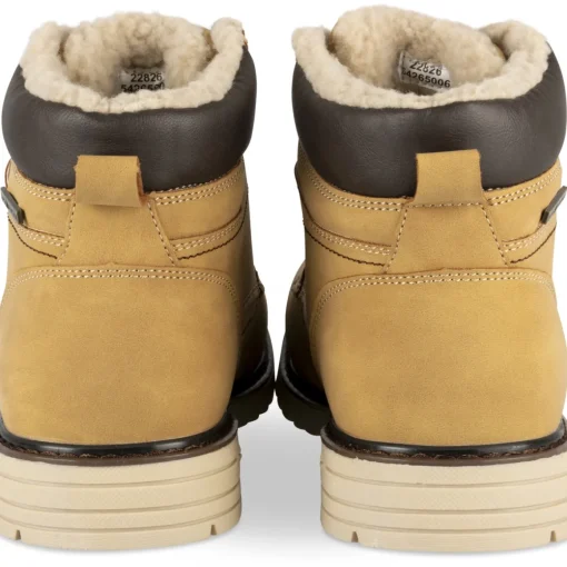 Bottines MARRON Homme Motif Uni Lacets