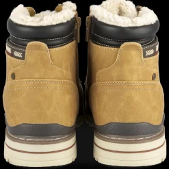 Bottines MARRON Homme Motif Uni Lacets