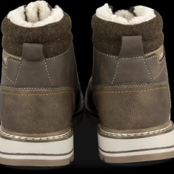 Bottines MARRON Homme Motif Uni Lacets
