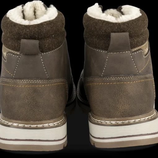 Bottines MARRON Homme Motif Uni Lacets