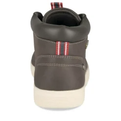 Bottines MARRON Homme Motif Uni Lacets