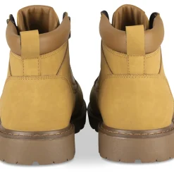 Bottines MARRON Homme Motif Uni Lacets