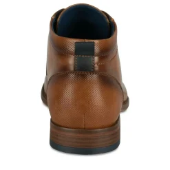Bottines MARRON Homme Motif Uni Lacets