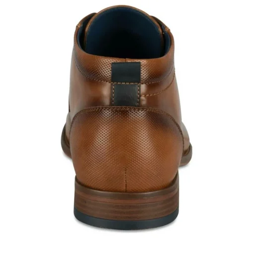 Bottines MARRON Homme Motif Uni Lacets