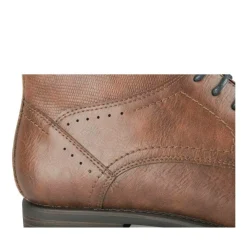Bottines MARRON Homme Motif Uni A Enfiler