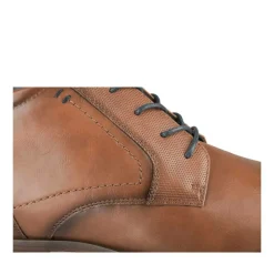 Bottines MARRON Homme Motif Uni Lacets