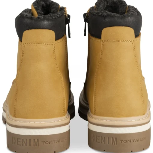Bottines MARRON Homme Motif Uni Lacets