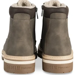 Bottines MARRON Homme Motif Uni Lacets