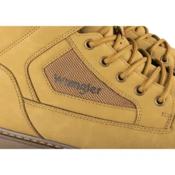 Bottines MARRON Homme Motif Uni Lacets