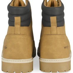 Bottines MARRON Homme Motif Uni Lacets