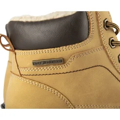 Bottines MARRON Homme Motif Uni Lacets