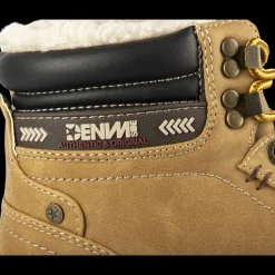 Bottines MARRON Homme Motif Uni Lacets