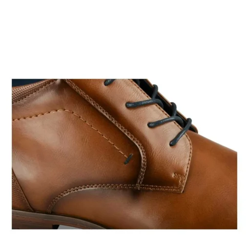 Bottines MARRON Homme Motif Uni Lacets