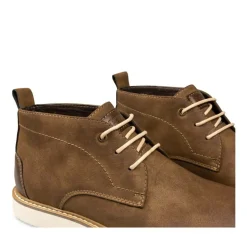 Bottines MARRON Homme Motif Uni Lacets