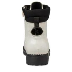 Bottines Montagne BLANC Fille Motif Vernis Lacets