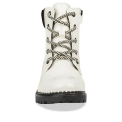 Bottines Montagne BLANC Fille Motif Vernis Lacets
