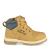Bottines Montagne COGNAC Garçon Motif Uni Lacets