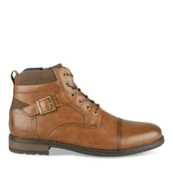 Bottines Montagne COGNAC Homme Motif Uni Lacets